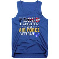 Proud Daughter Of A Air Force Veteran American Flag Military Funny Gift Tank Top