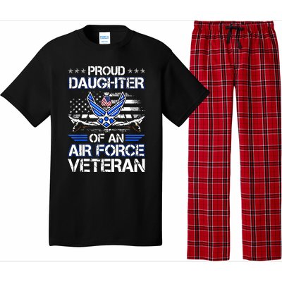 Proud Daughter Of A Air Force Veteran American Flag Military Pajama Set