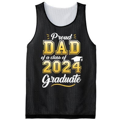 Proud Dad Of A Class Of 2024 Graduate Senior 24 Graduation Mesh Reversible Basketball Jersey Tank