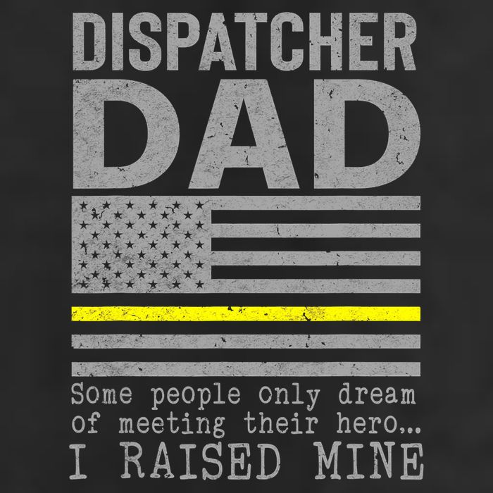 Proud Dad Of A 911 Dispatcher Thin Gold Line Dispatch Father Cool Comfort Performance Bucket Hat