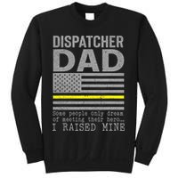 Proud Dad Of A 911 Dispatcher Thin Gold Line Dispatch Father Sweatshirt