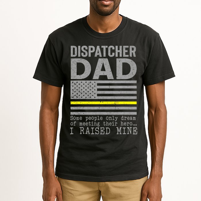 Proud Dad Of A 911 Dispatcher Thin Gold Line Dispatch Father Tall T-Shirt