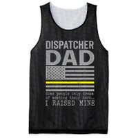 Proud Dad Of A 911 Dispatcher Thin Gold Line Dispatch Father Mesh Reversible Basketball Jersey Tank