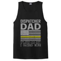 Proud Dad Of A 911 Dispatcher Thin Gold Line Dispatch Father PosiCharge Competitor Tank