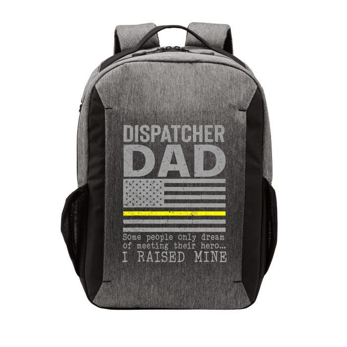 Proud Dad Of A 911 Dispatcher Thin Gold Line Dispatch Father Vector Backpack