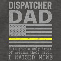 Proud Dad Of A 911 Dispatcher Thin Gold Line Dispatch Father Vector Backpack