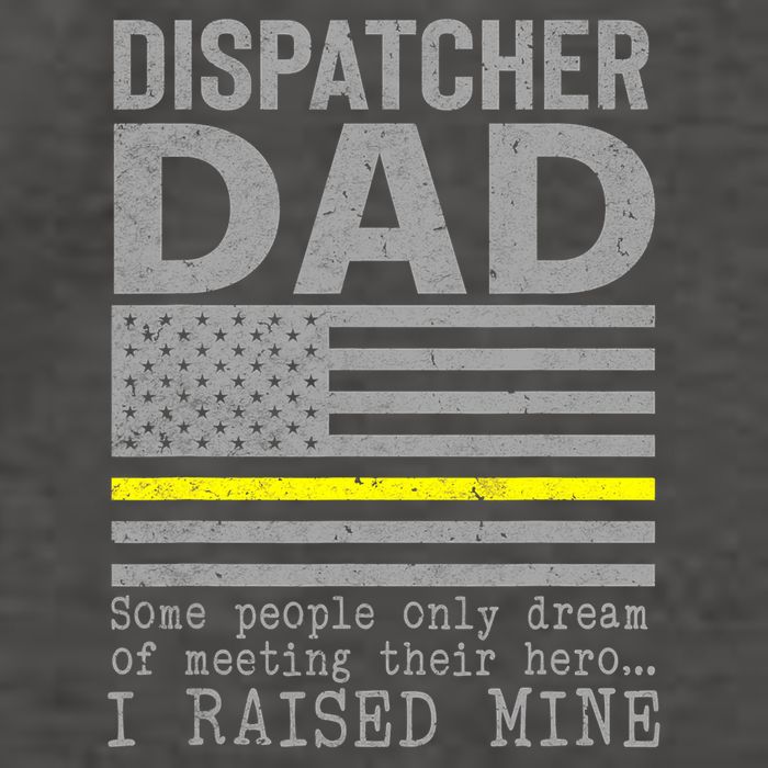 Proud Dad Of A 911 Dispatcher Thin Gold Line Dispatch Father Vector Backpack