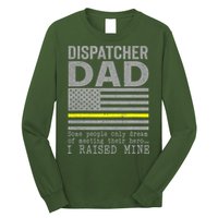 Proud Dad Of A 911 Dispatcher Thin Gold Line Dispatch Father Long Sleeve Shirt