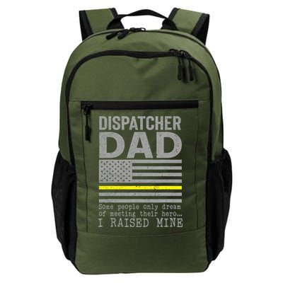 Proud Dad Of A 911 Dispatcher Thin Gold Line Dispatch Father Backpack