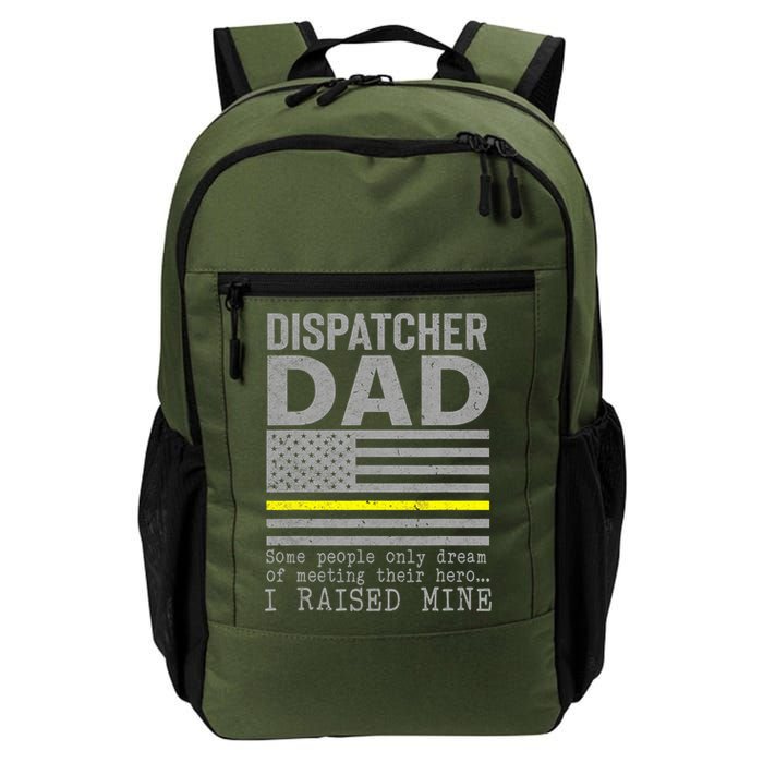 Proud Dad Of A 911 Dispatcher Thin Gold Line Dispatch Father Backpack