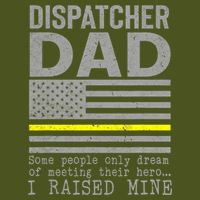Proud Dad Of A 911 Dispatcher Thin Gold Line Dispatch Father Backpack