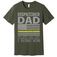 Proud Dad Of A 911 Dispatcher Thin Gold Line Dispatch Father Premium T-Shirt
