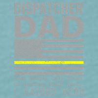 Proud Dad Of A 911 Dispatcher Thin Gold Line Dispatch Father Sueded Cloud Jersey T-Shirt