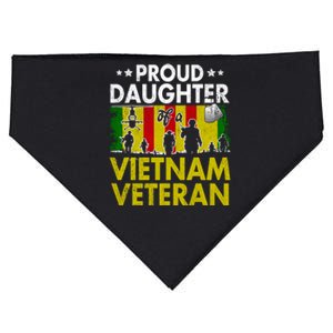 Proud Daughter Of A Vietnam Veteran Veterans Day USA-Made Doggie Bandana