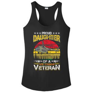 Proud Daughter Of A Vietnam Veteran Meaningful Gift Ladies PosiCharge Competitor Racerback Tank