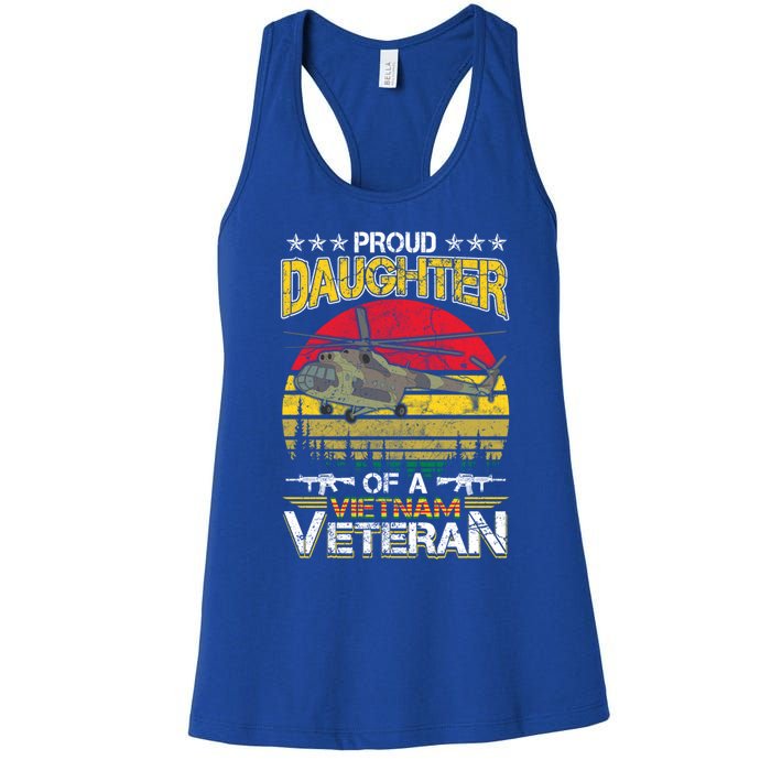 Proud Daughter Of A Vietnam Veteran Meaningful Gift Women's Racerback Tank