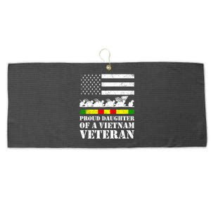 Proud Daughter Of A Vietnam Veteran Gift Large Microfiber Waffle Golf Towel