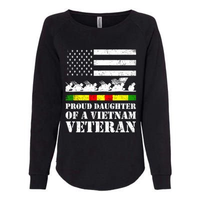 Proud Daughter Of A Vietnam Veteran Gift Womens California Wash Sweatshirt