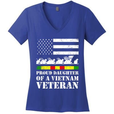 Proud Daughter Of A Vietnam Veteran Gift Women's V-Neck T-Shirt