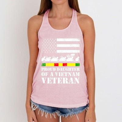 Proud Daughter Of A Vietnam Veteran Gift Women's Knotted Racerback Tank