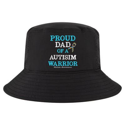 Proud Dad Of A Warrior Autism Awareness Cool Comfort Performance Bucket Hat