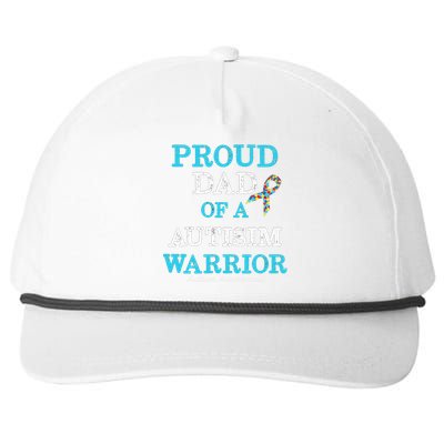 Proud Dad Of A Warrior Autism Awareness Snapback Five-Panel Rope Hat