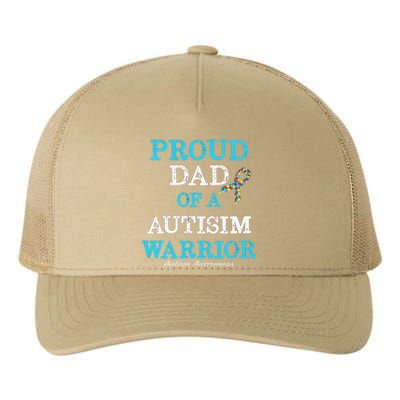 Proud Dad Of A Warrior Autism Awareness Yupoong Adult 5-Panel Trucker Hat