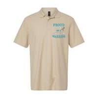 Proud Dad Of A Warrior Autism Awareness Softstyle Adult Sport Polo