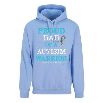 Proud Dad Of A Warrior Autism Awareness Unisex Surf Hoodie