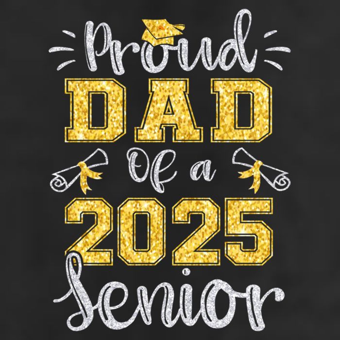 Proud Dad Of A Class Of 2025 Senior Graduate 2025 Gift Adult Drive Performance Visor