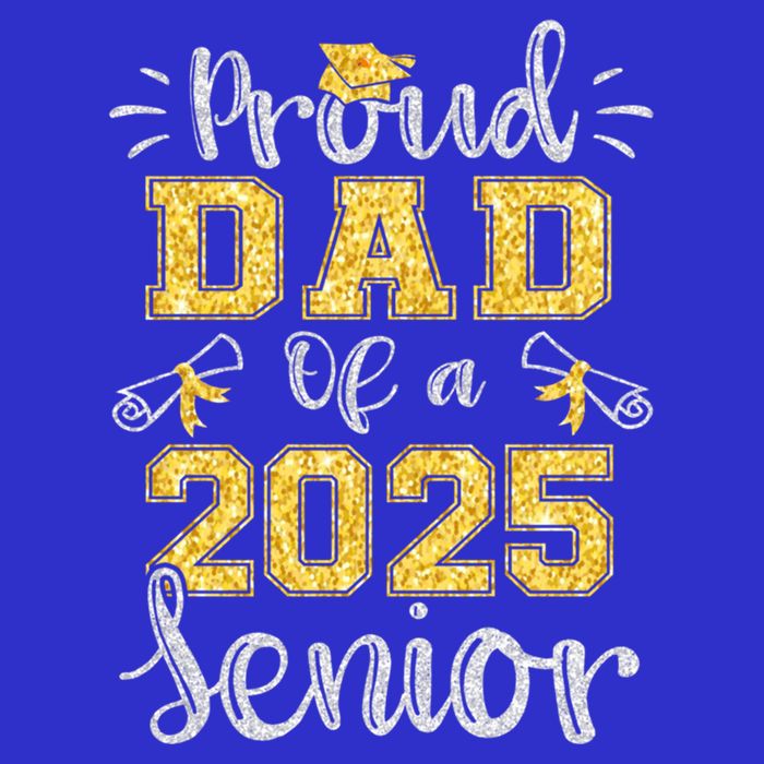 Proud Dad Of A Class Of 2025 Senior Graduate 2025 Gift Womens T-Shirt