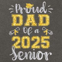 Proud Dad Of A Class Of 2025 Senior Graduate 2025 Gift Cotton Canvas Backpack
