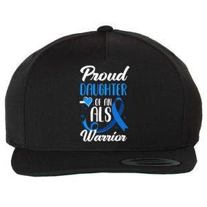 Proud Daughter Of An ALS Warrior Mom Dad ALS Awareness Wool Snapback Cap