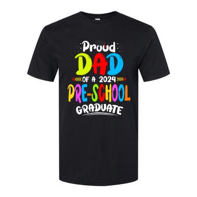 Proud Dad Of A Preschool Graduate Graduation Class Of 2024 Softstyle® CVC T-Shirt