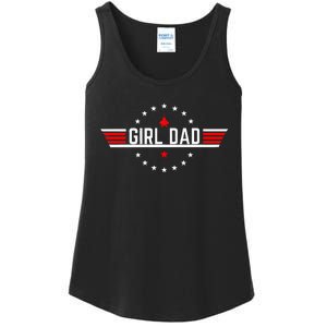 Proud Dad Of Girl Father For Dad Fathers Day Ladies Essential Tank