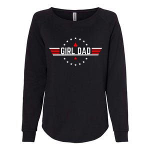 Proud Dad Of Girl Father For Dad Fathers Day Womens California Wash Sweatshirt