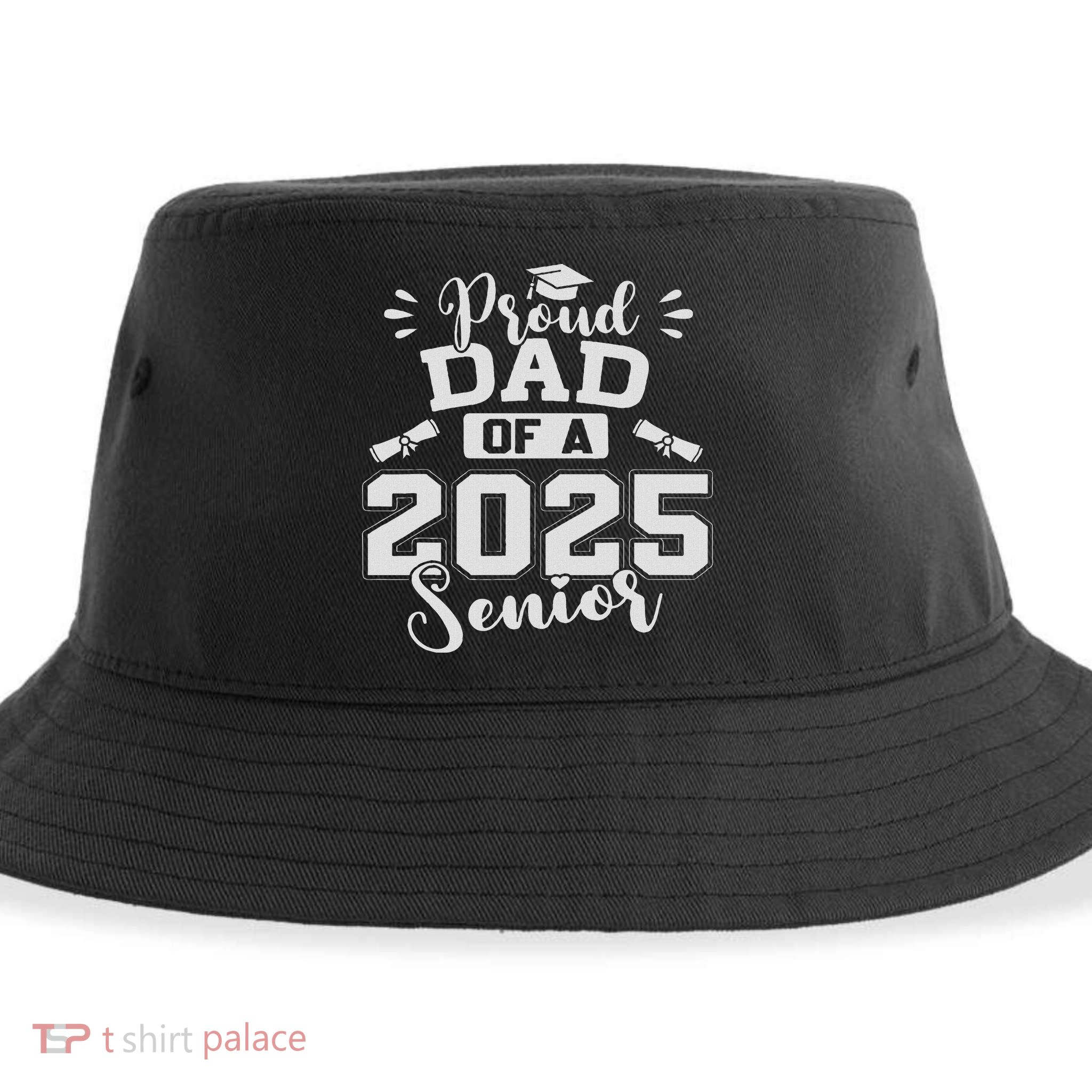 Proud Dad Of A 2025 Senior Graduation Class Of 2025 Sustainable Bucket Hat