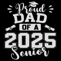 Proud Dad Of A 2025 Senior Graduation Class Of 2025 Drawstring Bag