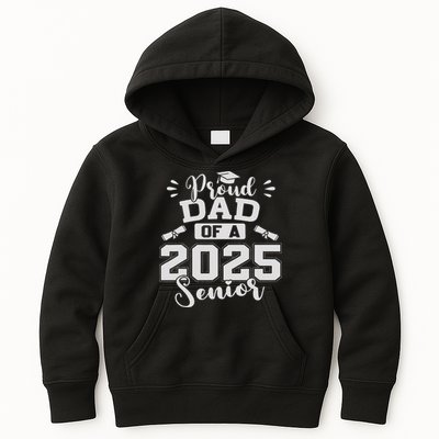 Proud Dad Of A 2025 Senior Graduation Class Of 2025 Kids Hoodie