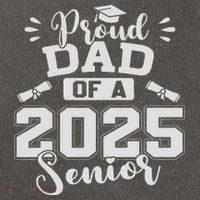 Proud Dad Of A 2025 Senior Graduation Class Of 2025 Cotton Canvas Backpack