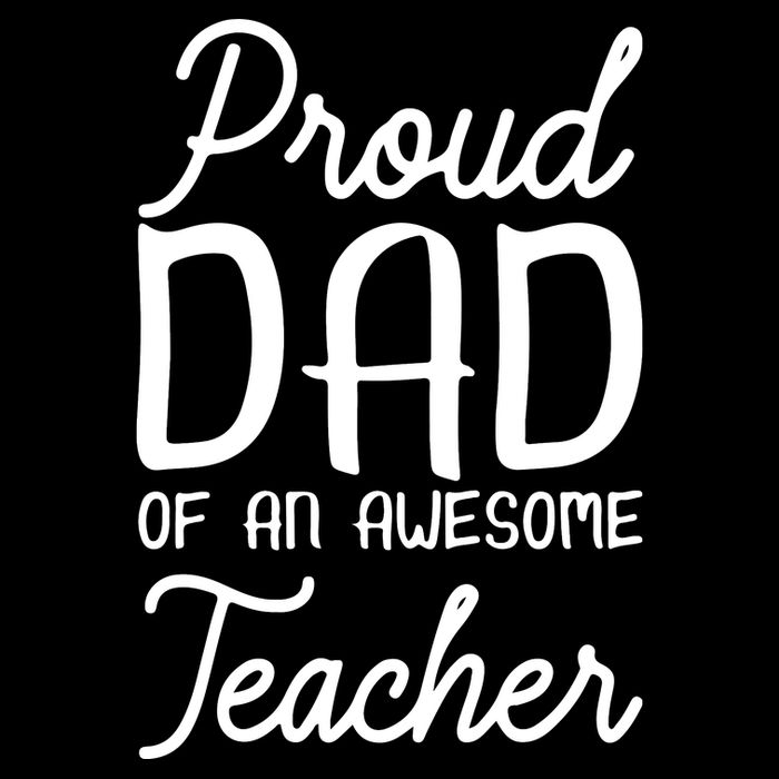Proud Dad Of An Awesome Teacher Back To School Gift Cooling Performance Crew T-Shirt