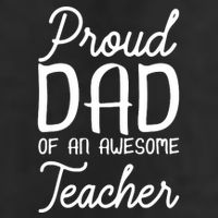 Proud Dad Of An Awesome Teacher Back To School Gift Adult Drive Performance Visor