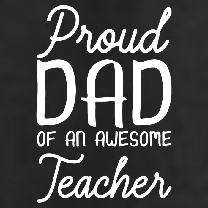 Proud Dad Of An Awesome Teacher Back To School Gift Adult Drive Performance Visor