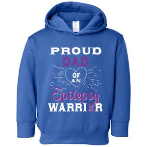 Proud Dad Of An Epilepsy Warrior Awareness Cool Gift Toddler Hoodie