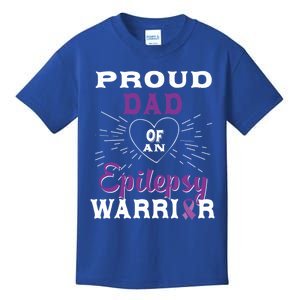 Proud Dad Of An Epilepsy Warrior Awareness Cool Gift Kids T-Shirt