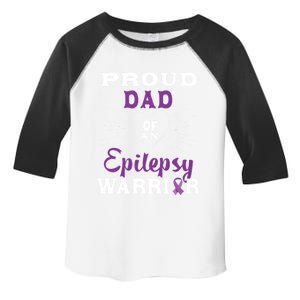 Proud Dad Of An Epilepsy Warrior Awareness Cool Gift Toddler Fine Jersey T-Shirt