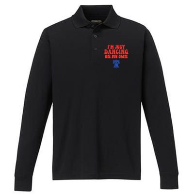 Philly Dancing on My Own Philadelphia Performance Long Sleeve Polo