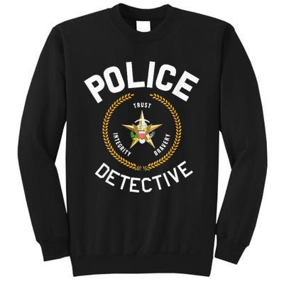 Police Detective Officer Badge Uniform LEO Cops Tall Sweatshirt