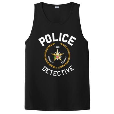 Police Detective Officer Badge Uniform LEO Cops PosiCharge Competitor Tank