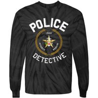 Police Detective Officer Badge Uniform LEO Cops Tie-Dye Long Sleeve Shirt